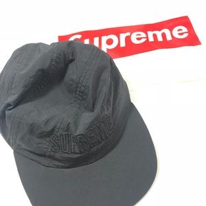 Brand new Supreme authentic black nylon hat